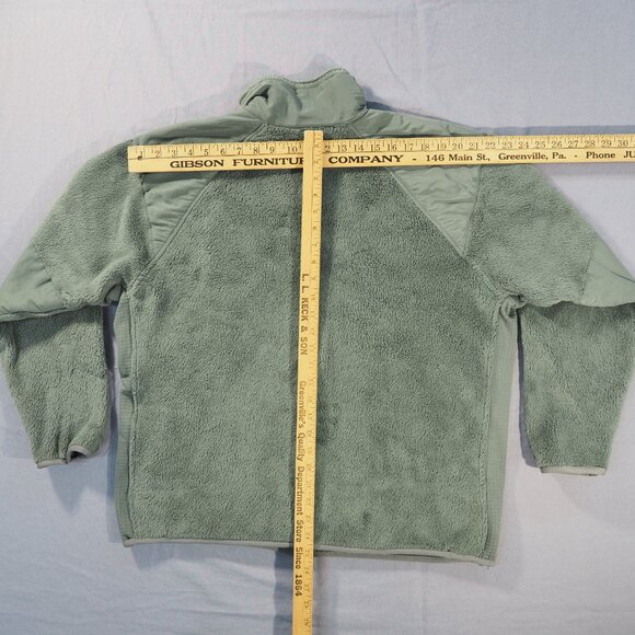 Gen III Fleece Jacket Large Green Cold Weather Full Zip Military Army Bomber - Picture 8 of 11